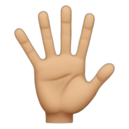 Man showing 3 fingers in right hand sticker