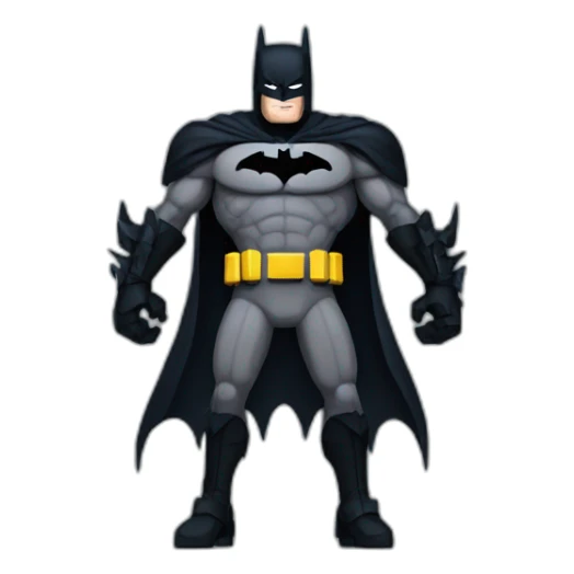batman in pixel art with 6 arms sticker