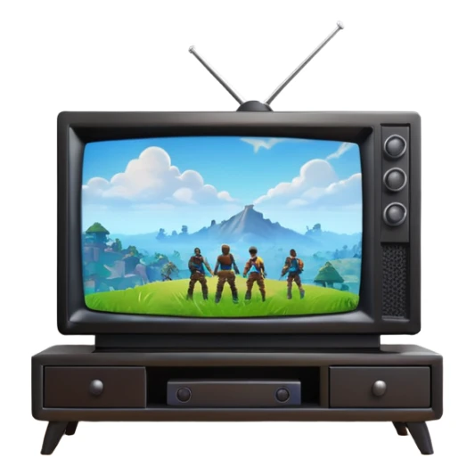 Fortnite on tv sticker