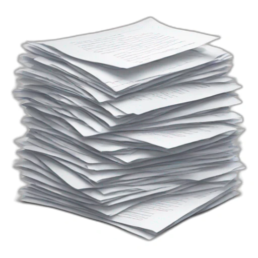 Pile of papers sticker