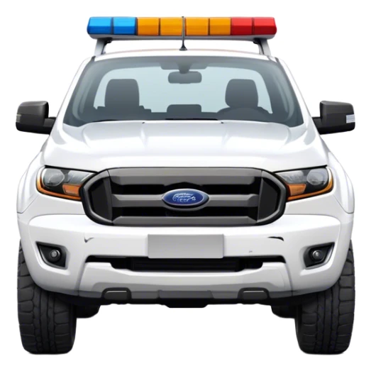 Ford Ranger - Ford (Model Year: 2024) (Iconic colour: White) sticker