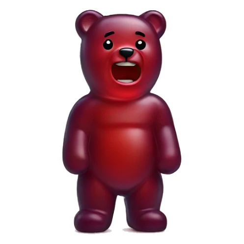 Gummy bear sticker