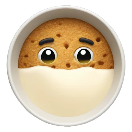 weetabix in a bowl with milk  sticker
