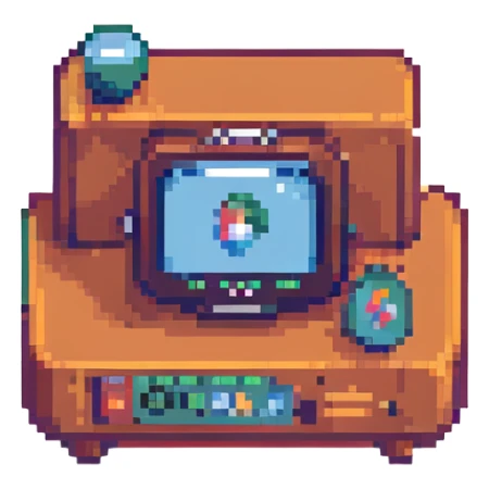 live broadcast icon, pixel art style, retro and playful sticker