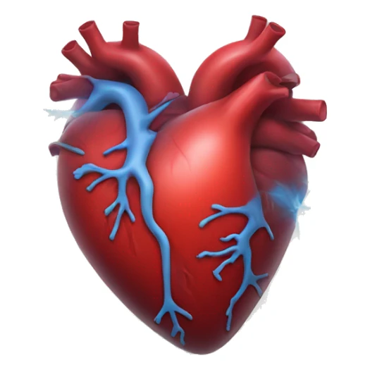 Heart beating out of chest sticker