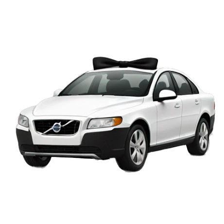 Volvo Wearing a Black Bow tie sticker