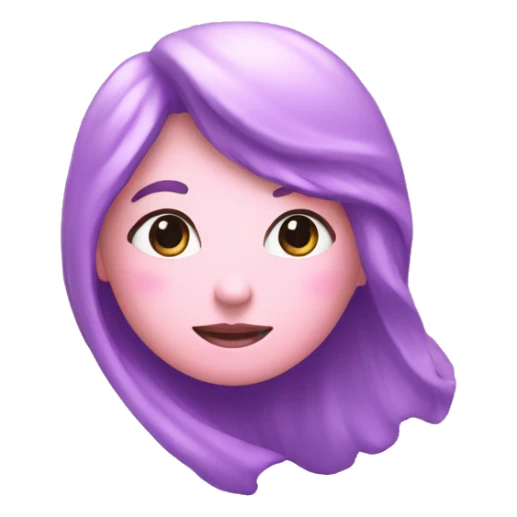 space in pastel pink and purple heart sticker