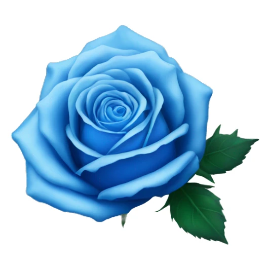 Blue rose sticker