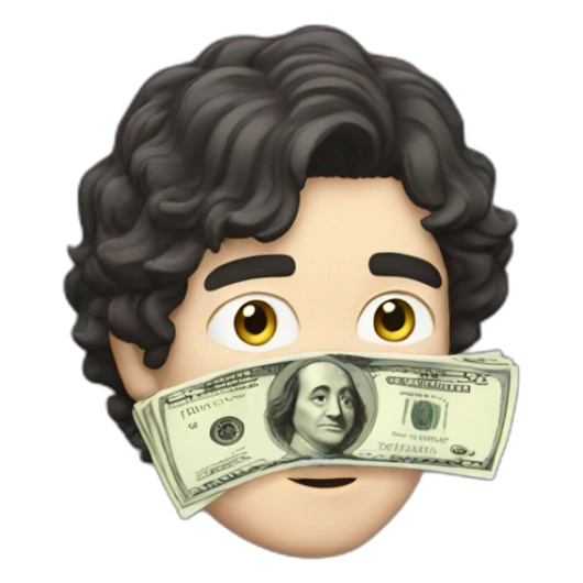 josh brener from silicon valley smelling cash sticker
