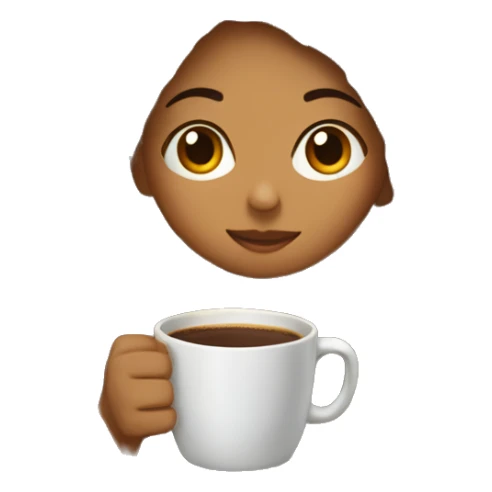 Girl drinking coffee, wrapped in a cozy blanket sticker