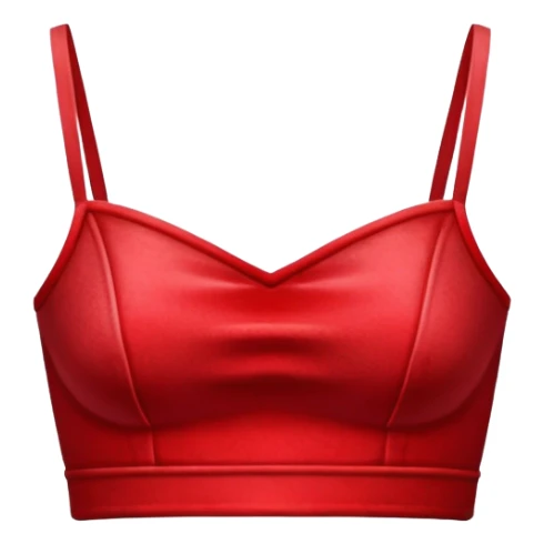 super realistic isolated red velvet crop top sticker