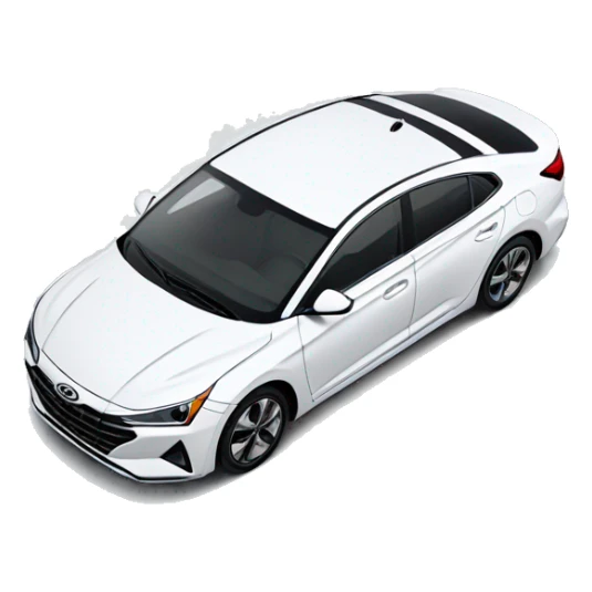 2021 white Hyundai Elantra with a sunroof  sticker
