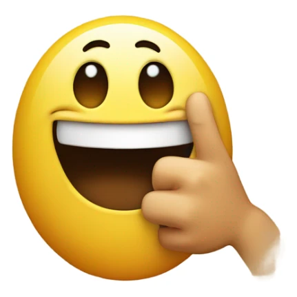 Emoji with eyes rolling back and the emoji is smiling while holding up 2 middle fingers sticker