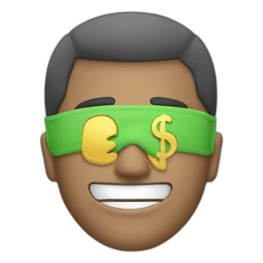 man-mask-bag-of-money sticker