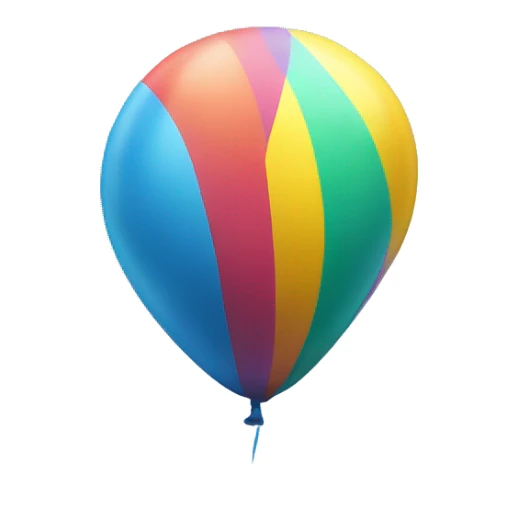 balloon in the shape of 3 sticker