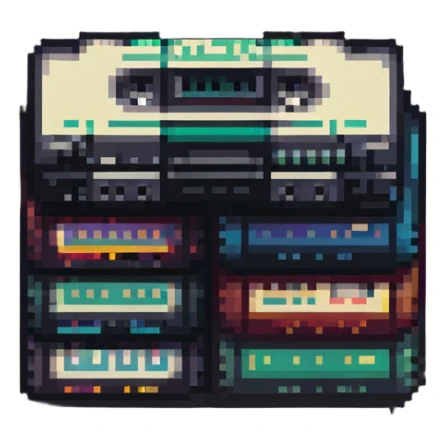 collection of VHS tapes stacked together sticker