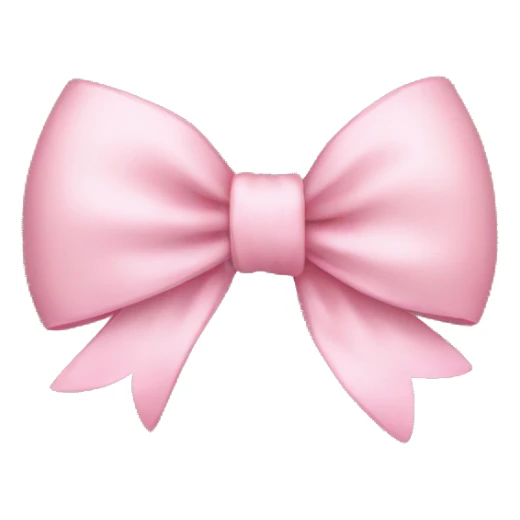 Baby pink bow sticker