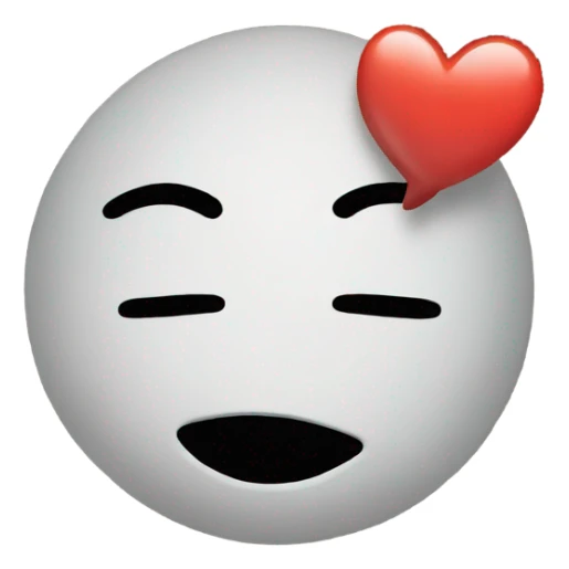 Emoji sending kiss sticker