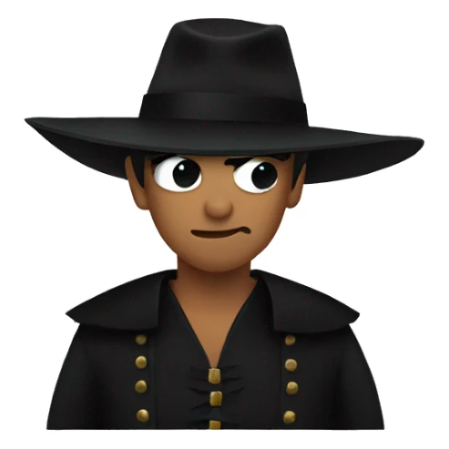 Zorro emoji sticker