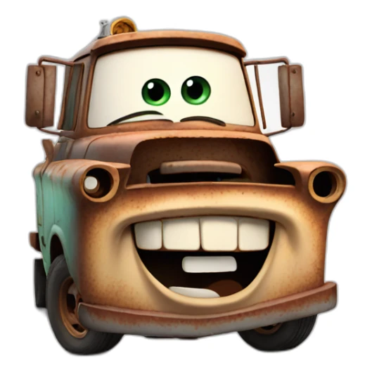 mater from cars movie sticker