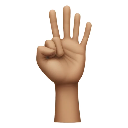 front of hand, one finger pointing  sticker