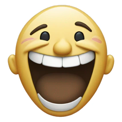 Laughing face but with hands on hips sticker