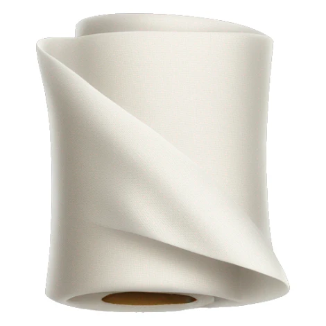 white roll of fabric sticker