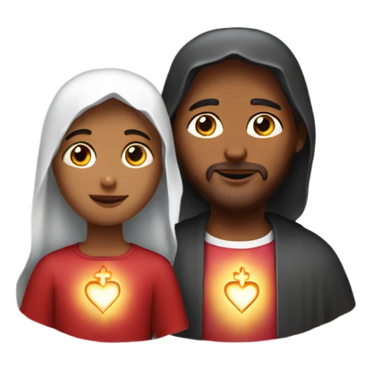 Sacred Hearts of Jesus and Mary sticker