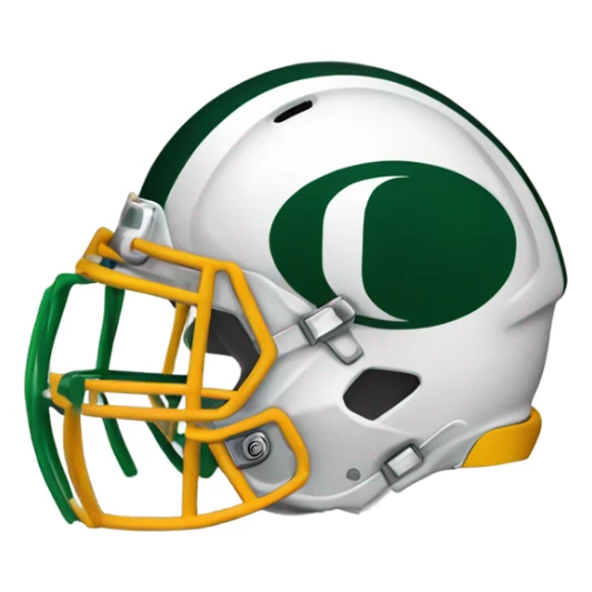 Oregon football helmet sticker