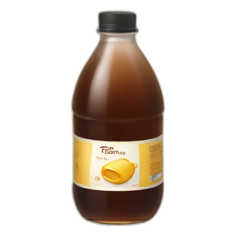 Bottle of syrup on a vanilla no text sticker