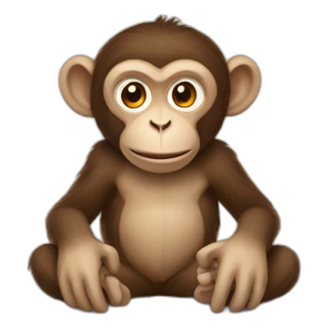 monkey in france sticker