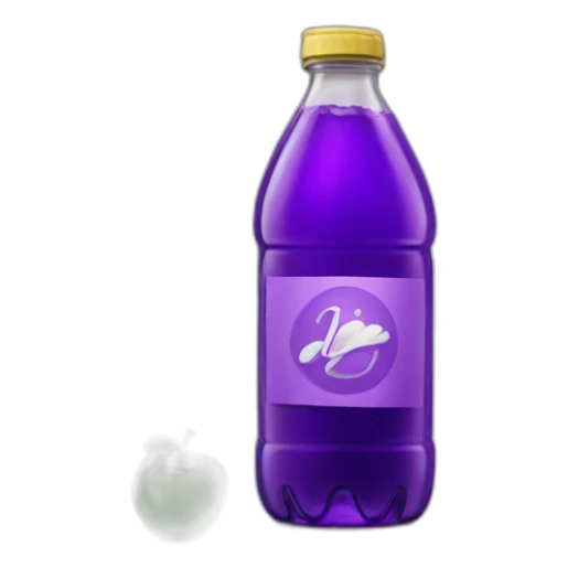 a bottle of purple sprite sticker