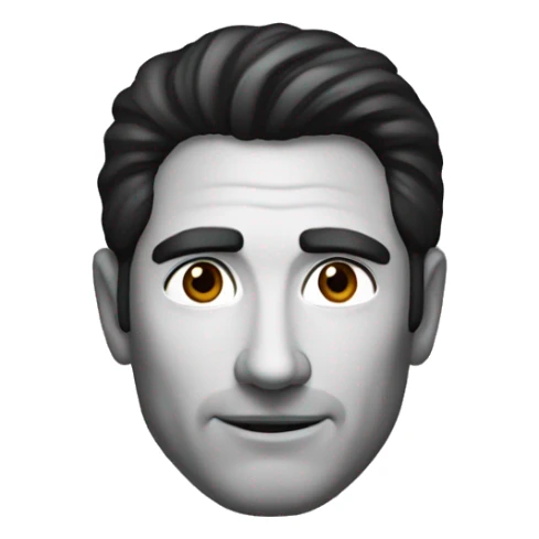 Handsome 50year old man with dark hair and dark eyes  sticker