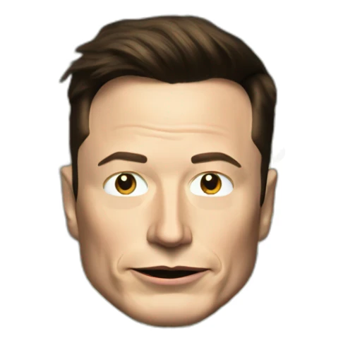 burned Elon musk with money sticker