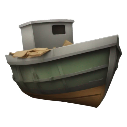 Trash boat sticker