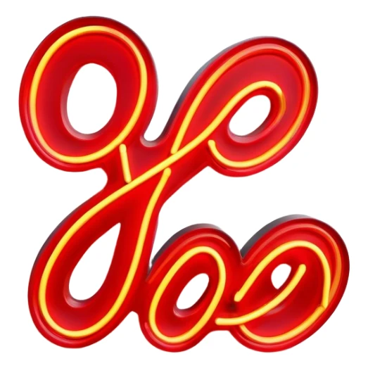  neon sign with the word hot sticker