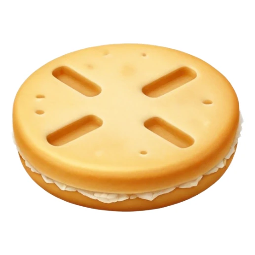 Japanese rice cracker with soy sauce flavor sticker