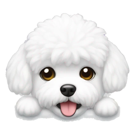 bichon frise in a bathtub sticker