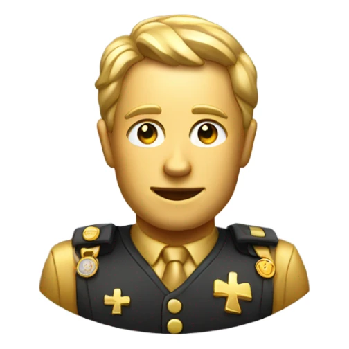 golden badge with a dollar sign sticker