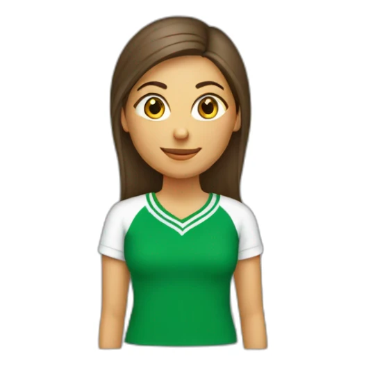 tee shirt de l’ algerie sur une femme sticker