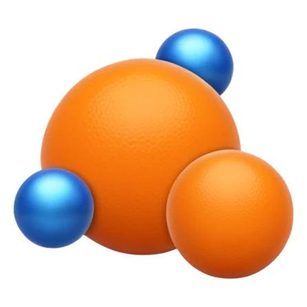 orange ball and blue ball on bottom 1 big capsule sticker