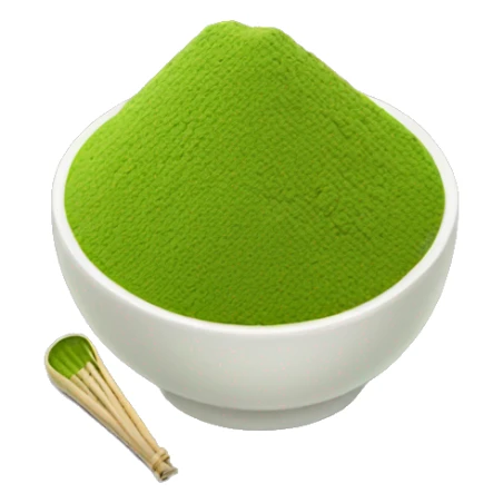 Matcha powder sticker