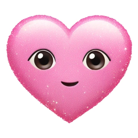 Pinkish heart with little sparkles all around it  sticker
