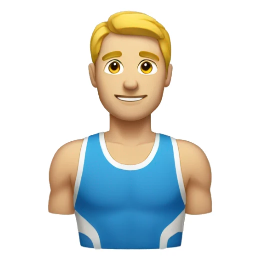 Un homme à la salle de sport  sticker