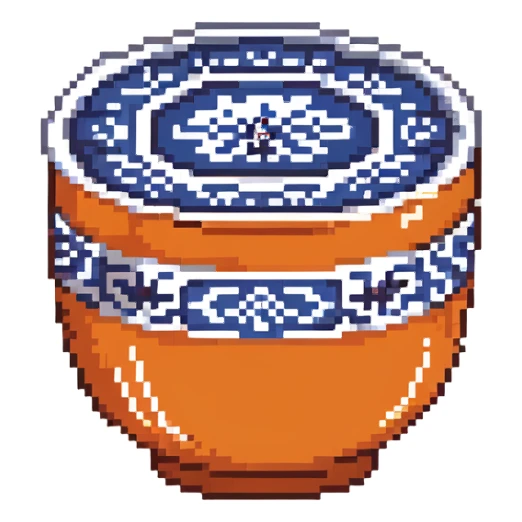 traditional Chinese tea cup with blue and white porcelain design without handle sticker