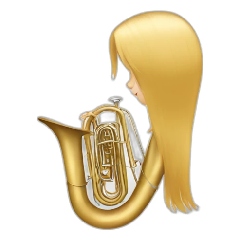 Long-hair-whitemale-playing-tuba sticker