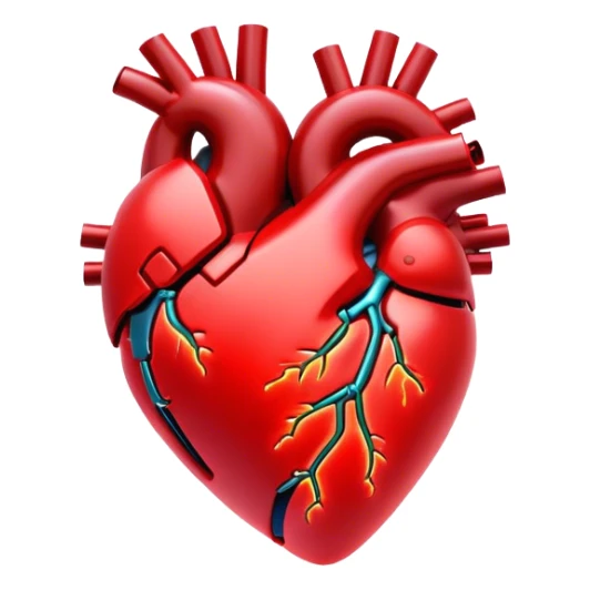 neon cyberpunk style heart sticker