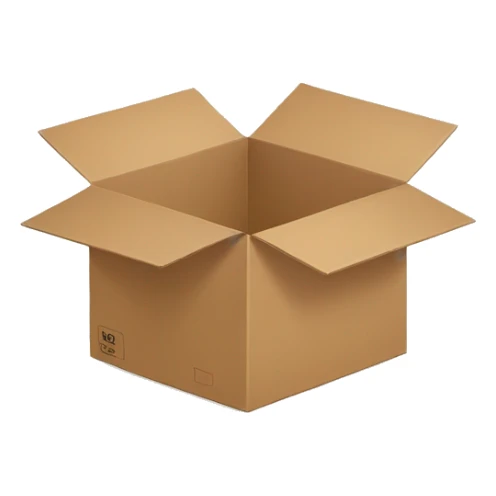 Aesthetic cardboard box sticker