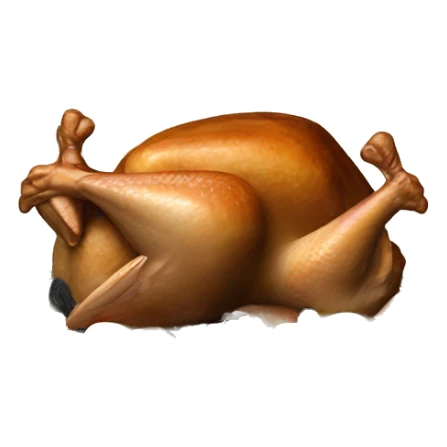 Turkey with black toast and oyster sticker