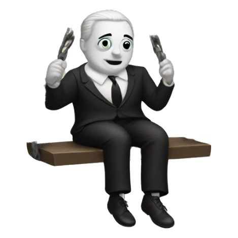 Addams House. Wednesday is on the swing  sticker